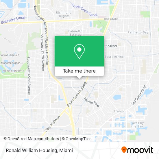 Ronald William Housing map