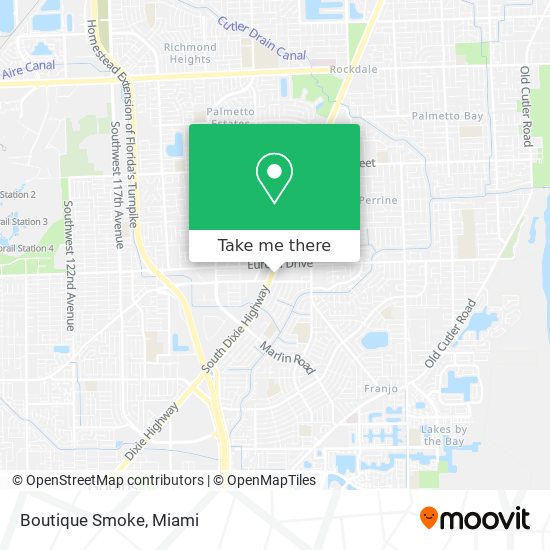 Mapa de Boutique Smoke