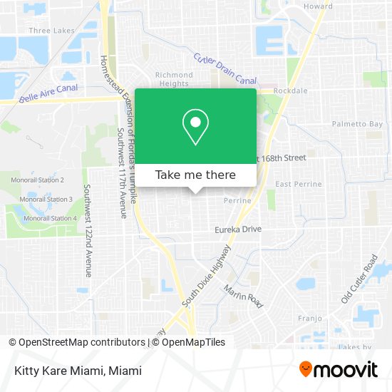 Kitty Kare Miami map