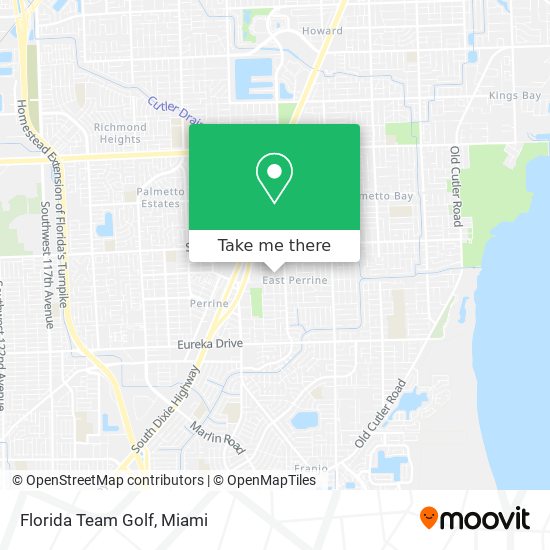 Florida Team Golf map