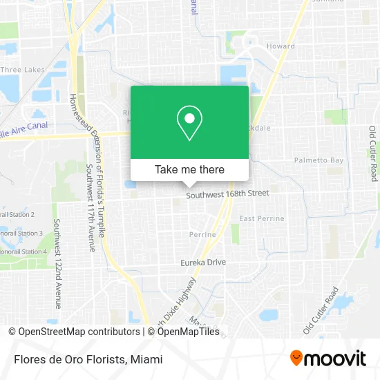 Flores de Oro Florists map