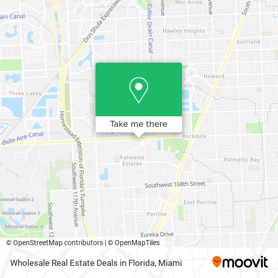Mapa de Wholesale Real Estate Deals in Florida
