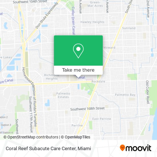 Mapa de Coral Reef Subacute Care Center