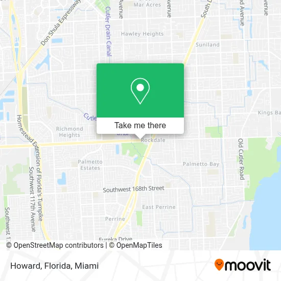 Howard, Florida map