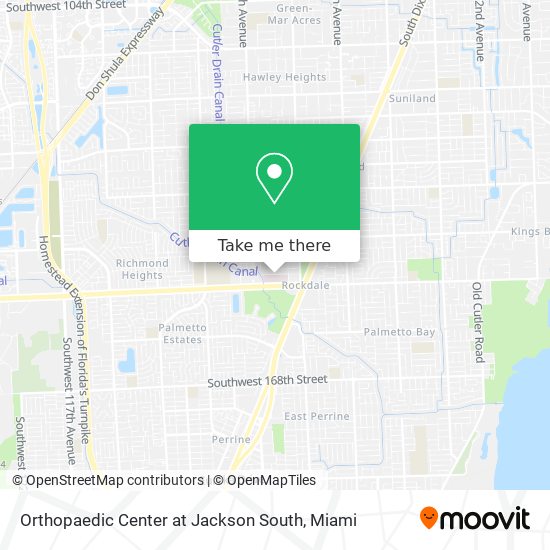 Orthopaedic Center at Jackson South map