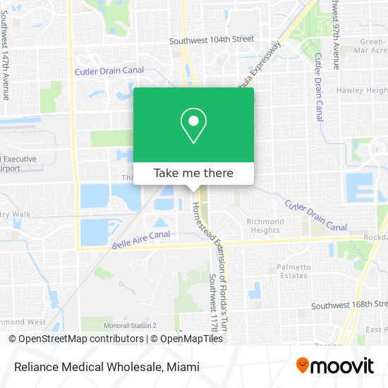 Mapa de Reliance Medical Wholesale