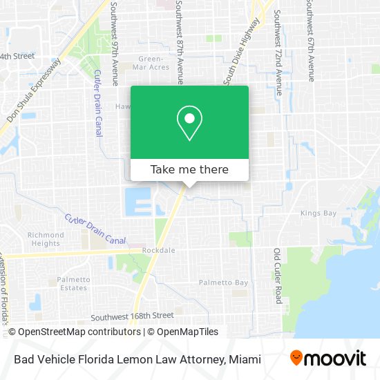 Mapa de Bad Vehicle Florida Lemon Law Attorney