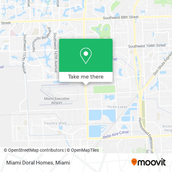 Mapa de Miami Doral Homes