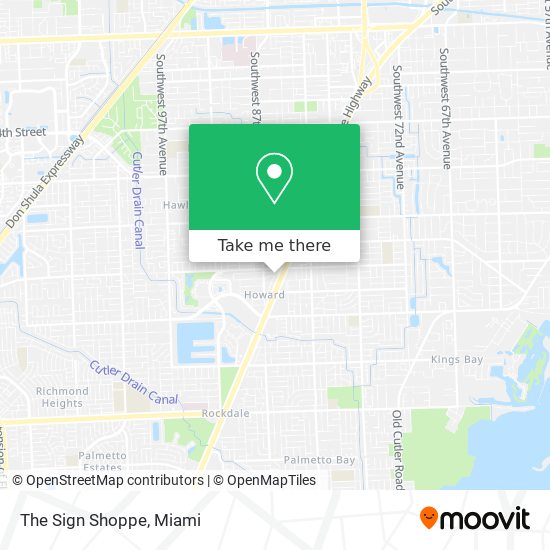 The Sign Shoppe map