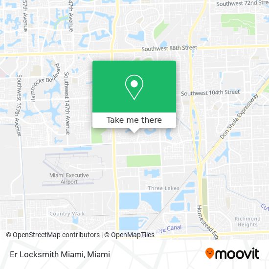 Mapa de Er Locksmith Miami