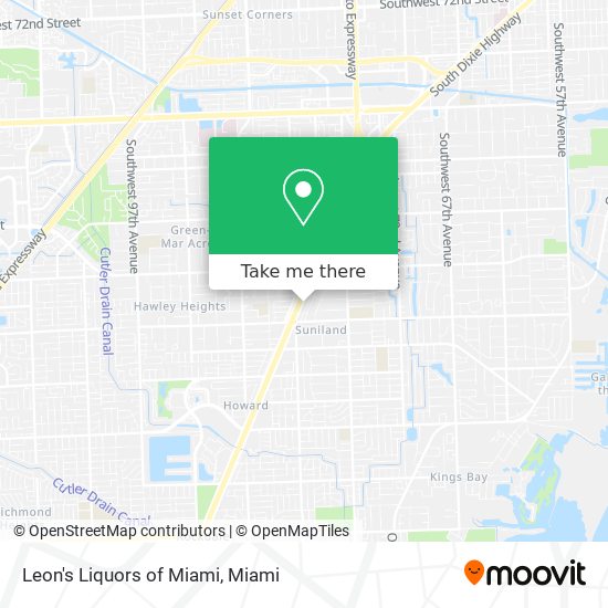 Mapa de Leon's Liquors of Miami