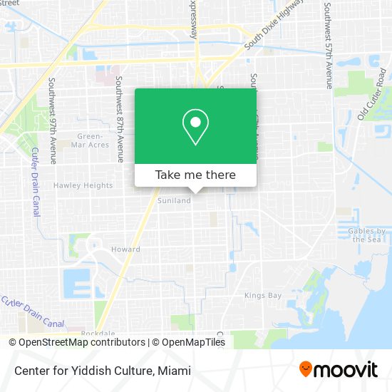 Mapa de Center for Yiddish Culture