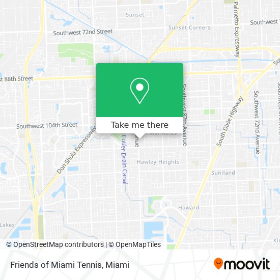 Mapa de Friends of Miami Tennis