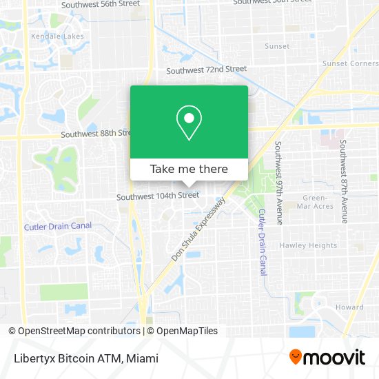 Mapa de Libertyx Bitcoin ATM