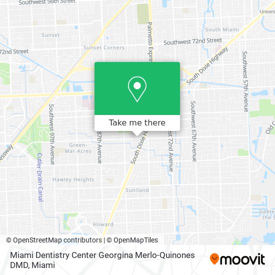 Mapa de Miami Dentistry Center Georgina Merlo-Quinones DMD