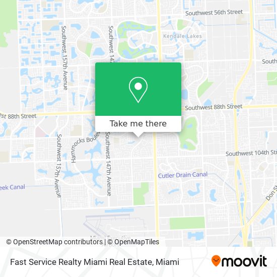Fast Service Realty Miami Real Estate map