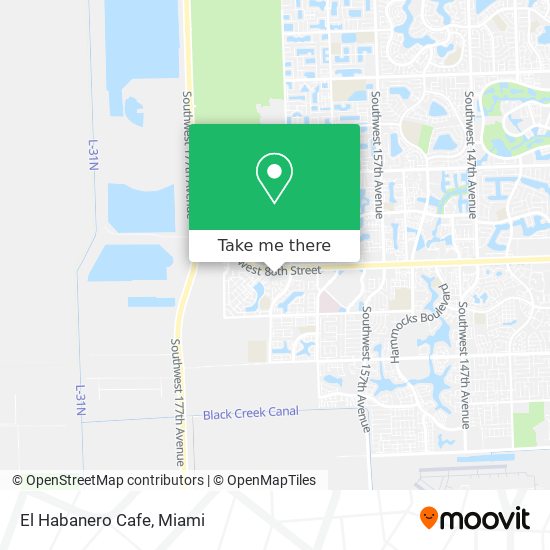El Habanero Cafe map