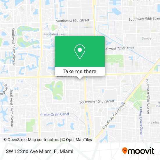 Mapa de SW 122nd Ave Miami Fl