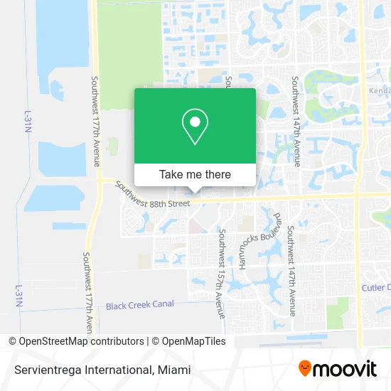 Servientrega International map