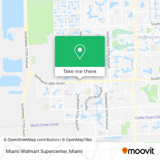 Mapa de Miami Walmart Supercenter