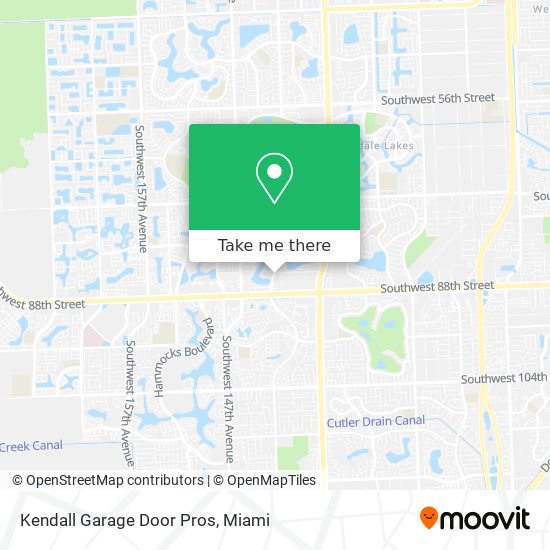 Kendall Garage Door Pros map