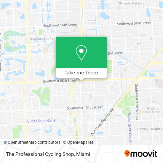 The Professional Cycling Shop map
