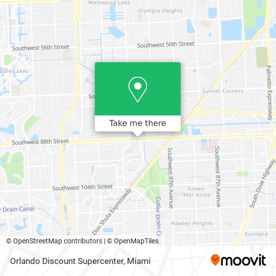 Mapa de Orlando Discount Supercenter