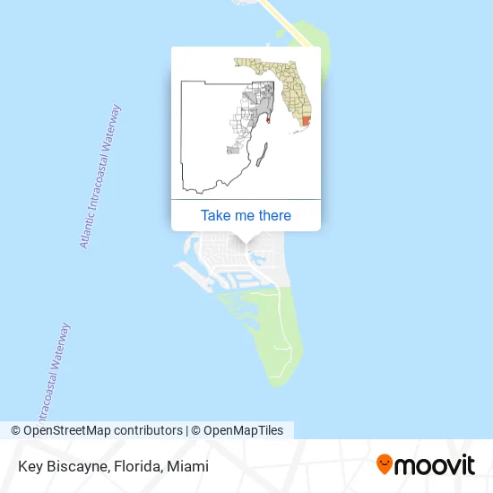 Key Biscayne, Florida map