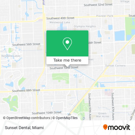 Sunset Dental map