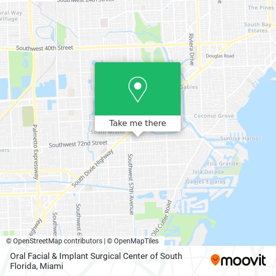 Mapa de Oral Facial & Implant Surgical Center of South Florida