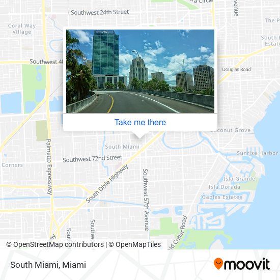 Mapa de South Miami