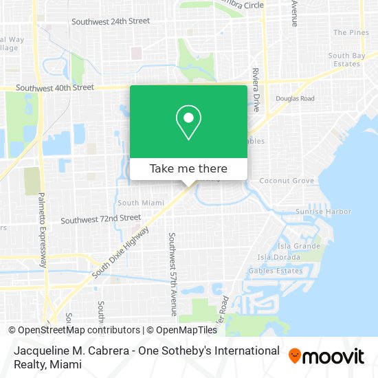 Mapa de Jacqueline M. Cabrera - One Sotheby's International Realty