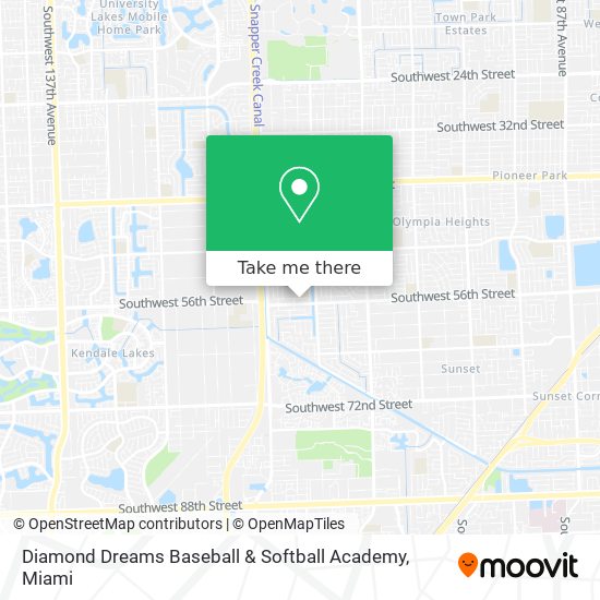 Diamond Dreams Baseball & Softball Academy map