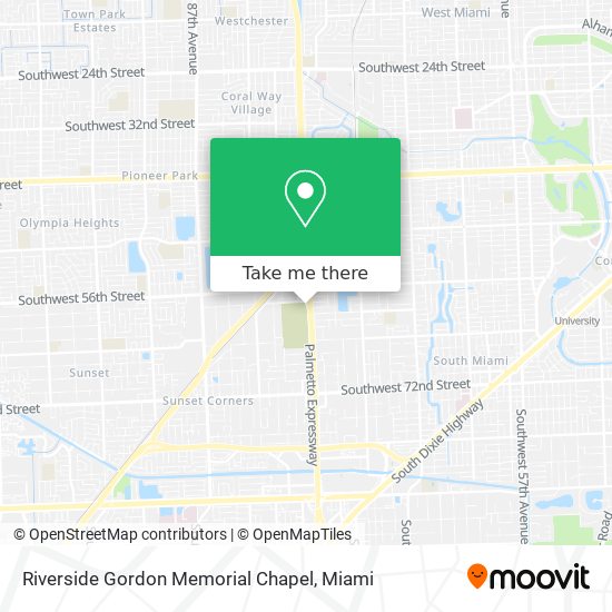 Riverside Gordon Memorial Chapel map