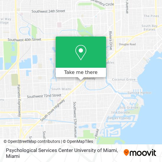 Psychological Services Center University of Miami map
