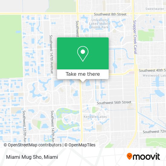 Mapa de Miami Mug Sho