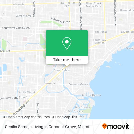 Mapa de Cecilia Samaja Living in Coconut Grove