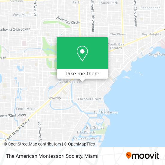 The American Montessori Society map