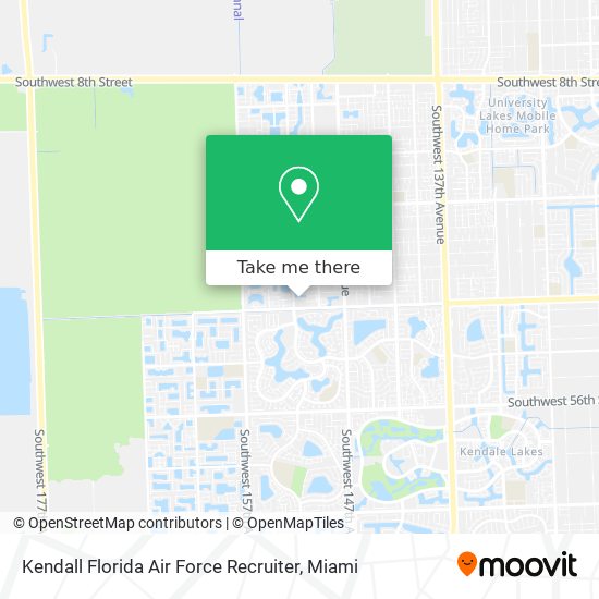 Mapa de Kendall Florida Air Force Recruiter