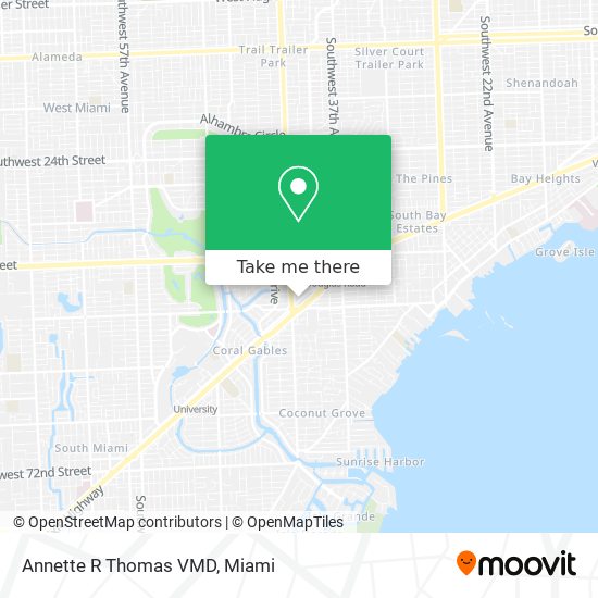 Annette R Thomas VMD map