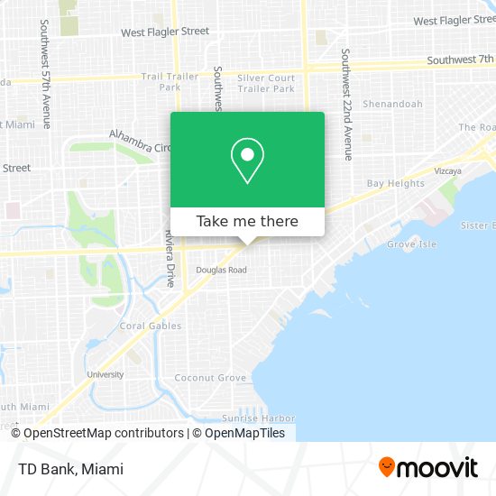 TD Bank map