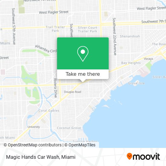 Magic Hands Car Wash map