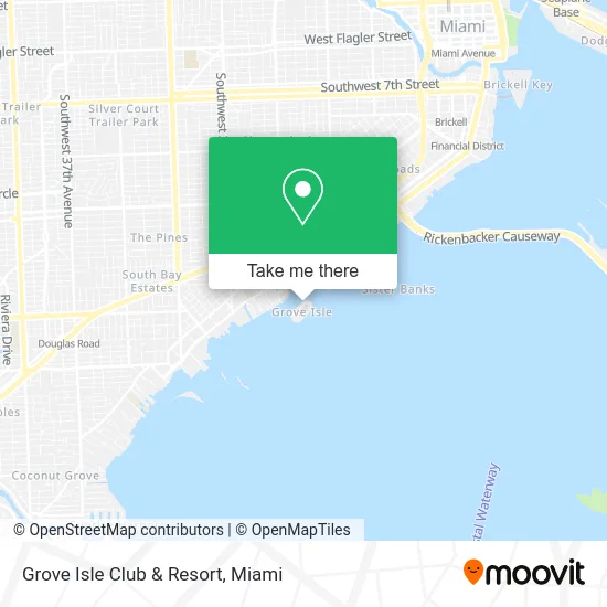 Grove Isle Club & Resort map