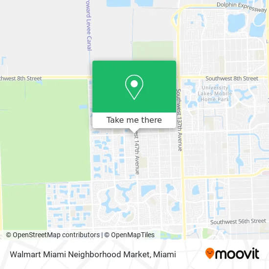 Mapa de Walmart Miami Neighborhood Market