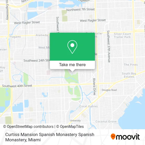 Curtiss Mansion Spanish Monastery Spanish Monastery map