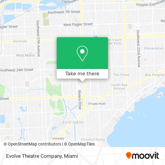 Mapa de Evolve Theatre Company