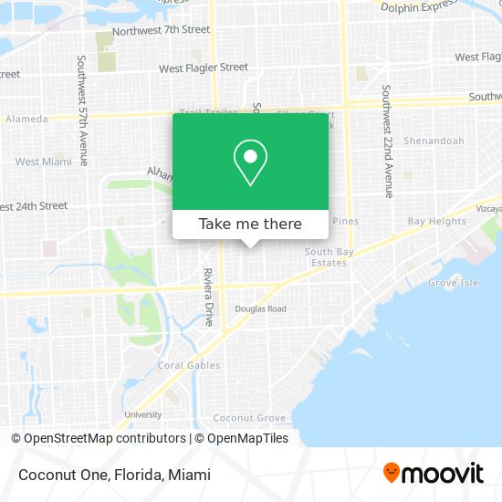 Coconut One, Florida map