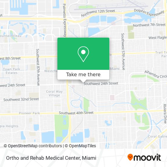 Ortho and Rehab Medical Center map