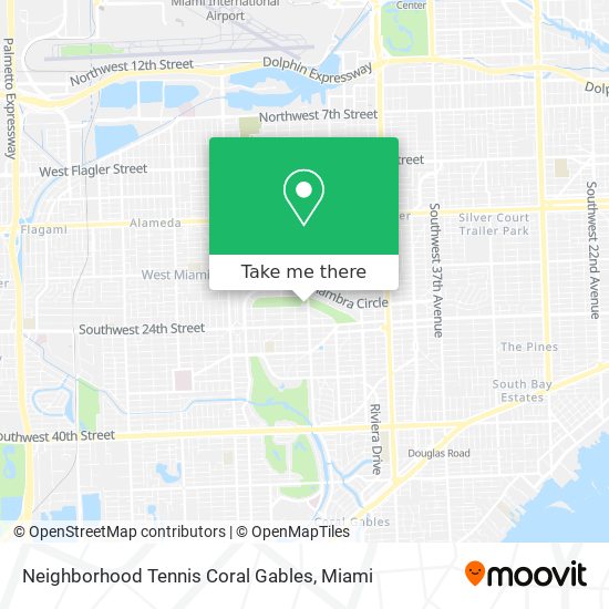 Neighborhood Tennis Coral Gables map