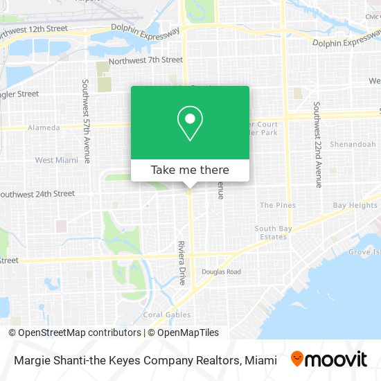 Margie Shanti-the Keyes Company Realtors map